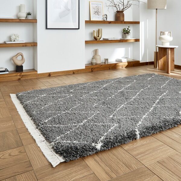 Temno siv tekač 60x230 cm Boho – Think Rugs