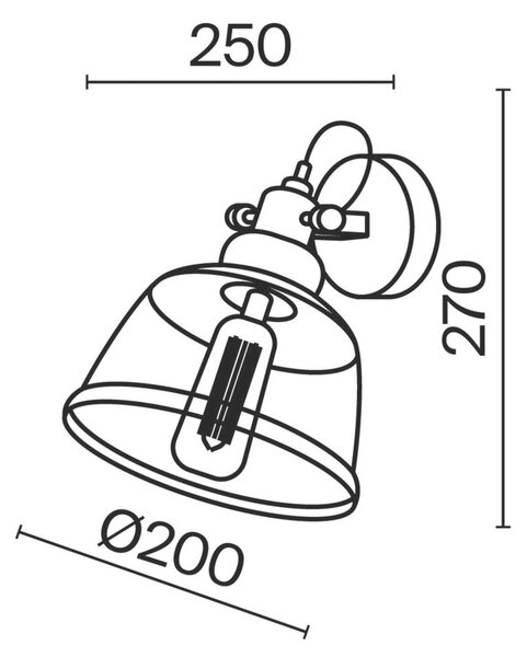 STENSKA SVETILKA 40 W 230 V