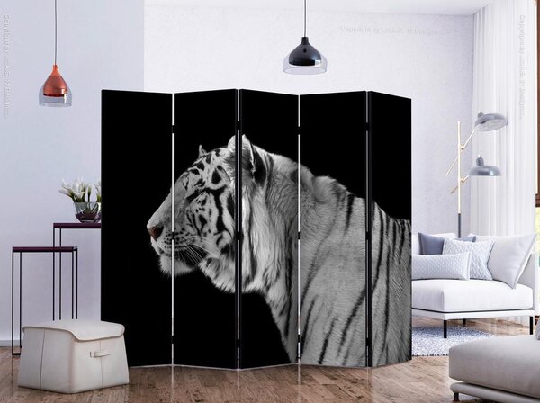 Artgeist Paravan White Tiger I, 5-Delni, Dvostranski