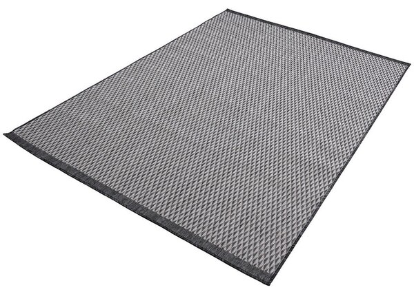 PREPROGA ZA ZUNANJO UPORABO 160/230 cm tkano siva, črna