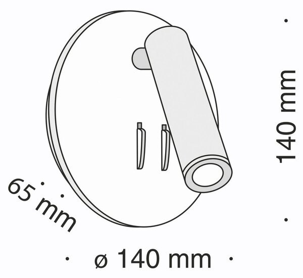 STENSKA SVETILKA 10 W 600 lm 3000 K 220 V
