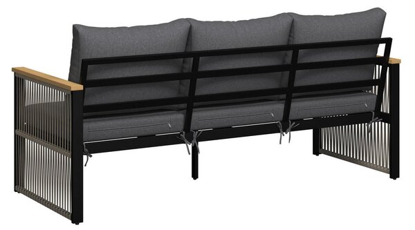 LOUNGE ZOFA akacija masivno aluminij
