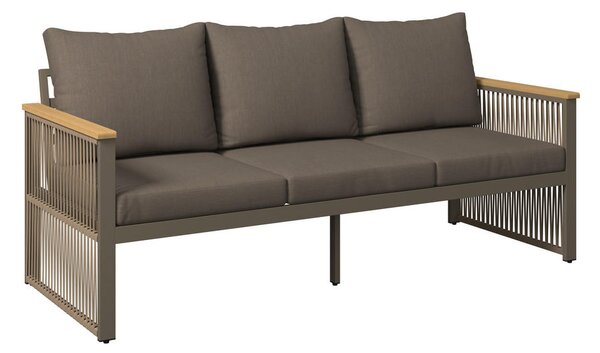 LOUNGE ZOFA akacija masivno aluminij