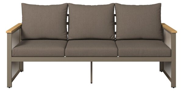 LOUNGE ZOFA akacija masivno aluminij