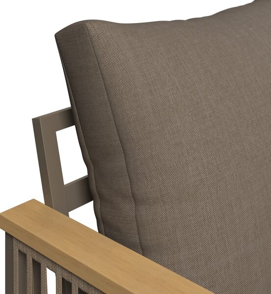 LOUNGE ZOFA akacija masivno aluminij
