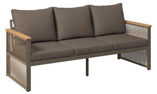 LOUNGE ZOFA akacija masivno aluminij