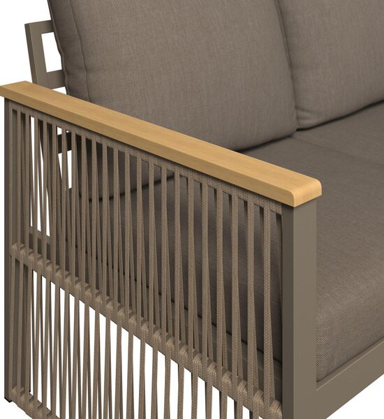 LOUNGE ZOFA akacija masivno aluminij