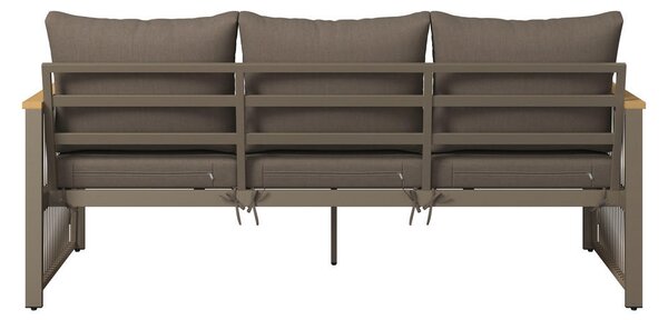 LOUNGE ZOFA akacija masivno aluminij