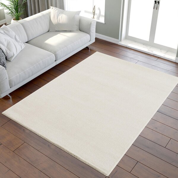 TEKAČ Uni 80/200 cm tkano krem barve