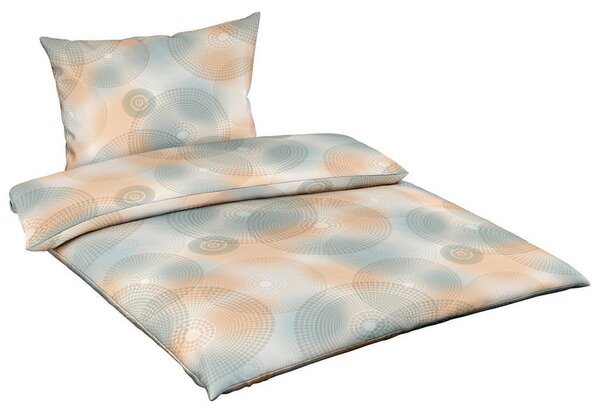 POSTELJNINA 140/200 cm mako saten bež, pastelno modra, marelica