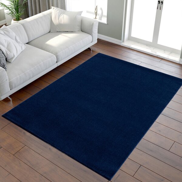TEKAČ Uni 80/200 cm tkano temno modra