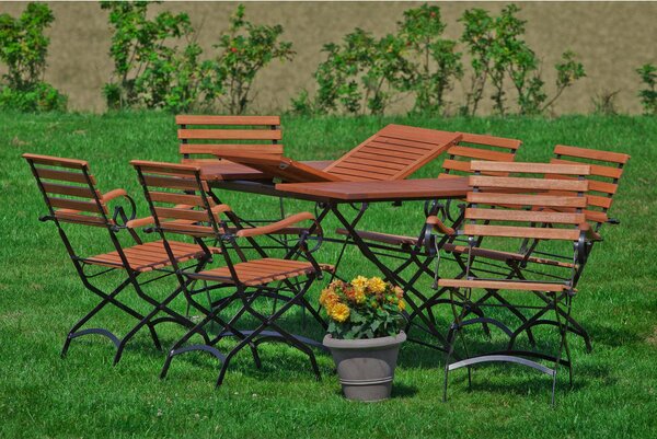 VRTNA GARNITURA Schlossgarten jeklo naravne barve, črna naravne barve, črna