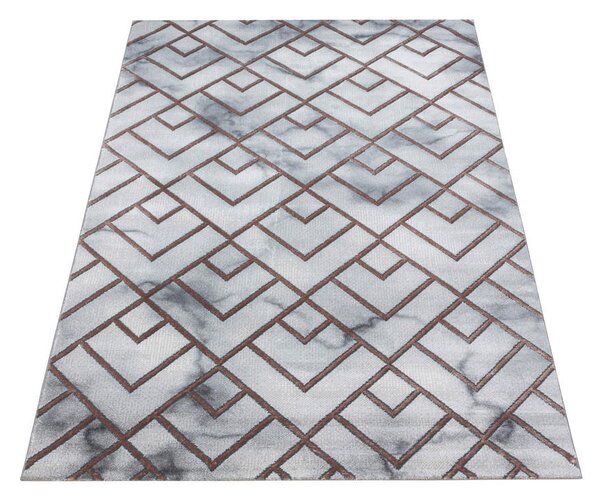 TKANA PREPROGA Naxos 3813 Bronze 140/200 cm tkano barve brona