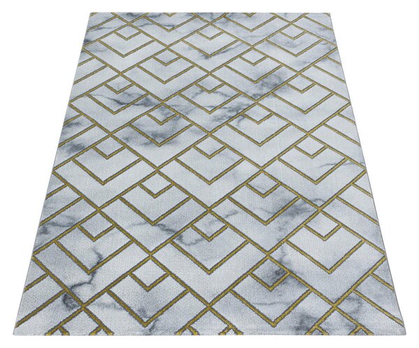 TKANA PREPROGA Naxos 3813 gold 140/200 cm tkano zlate barve