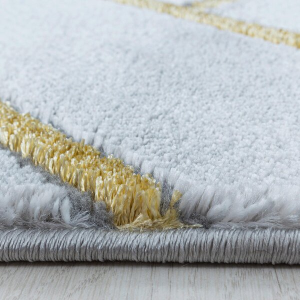 TKANA PREPROGA Naxos 3813 gold 140/200 cm tkano zlate barve