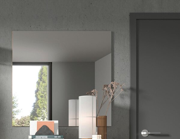 STENSKO OGLEDALO, 90/87/2 cm leseni material
