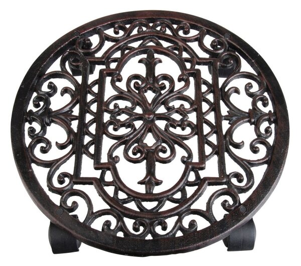 Kovinski mobilni podstavek za cvetlične lonce ø 29 cm Ornament – Esschert Design