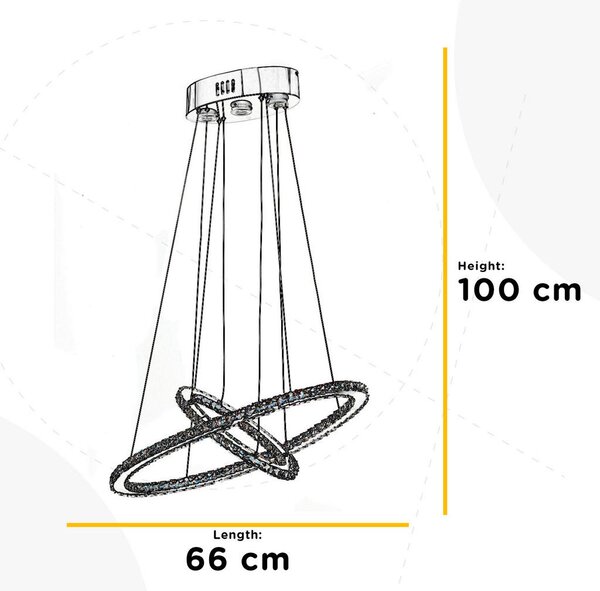 VISEČA LED-SVETILKA 3750 lm 4000 K