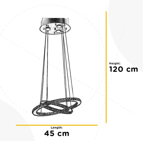 VISEČA LED-SVETILKA 2350 lm 3000 K