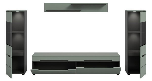 DNEVNI REGAL, siva, sivozelena