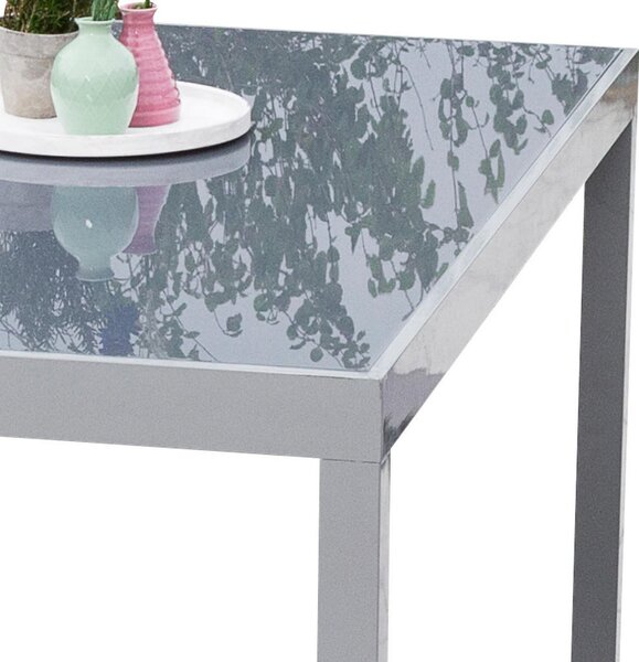 VRTNA GARNITURA Taviano aluminij rjava, srebrne barve rjava, srebrne barve