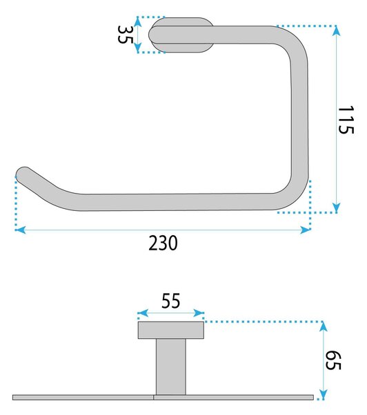 Kopalniški obešalnik Ring 110 Til Brush Copper