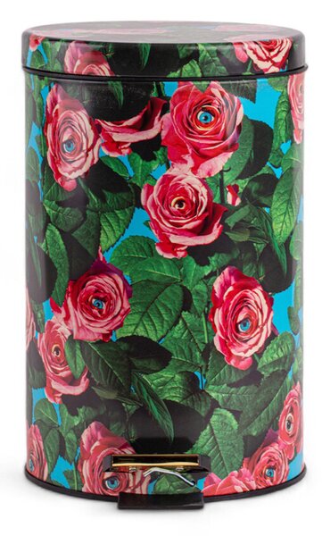 SelettiSeletti - Roses Toiletpaper Home Dustbin Ø25xH39,5 Multicolor Seletti