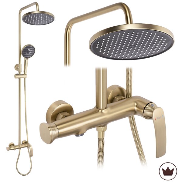 Komplet za prhanje PREMIUM Rea Como M2 Brush Gold