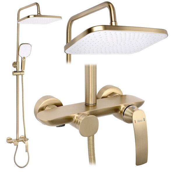 Komplet za prhanje PREMIUM Rea Como M1 Brush Gold