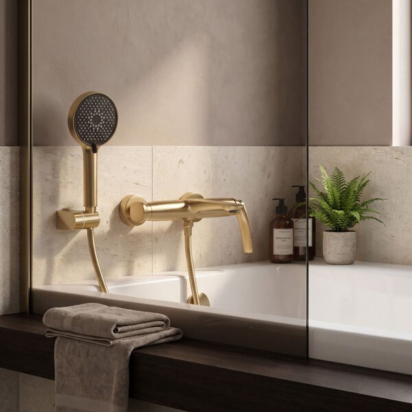 Kopalniška armatura PREMIUM Rea Como Brush Gold