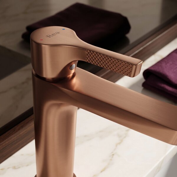 Mešalnik za umivalnik PREMIUM REA Maxim Brush Copper Low