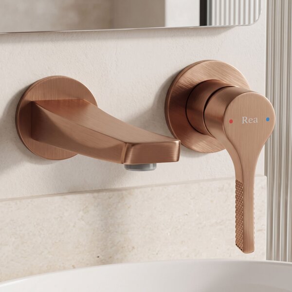 Podometna armatura za umivalnik REA VISION Brush Copper + BOX