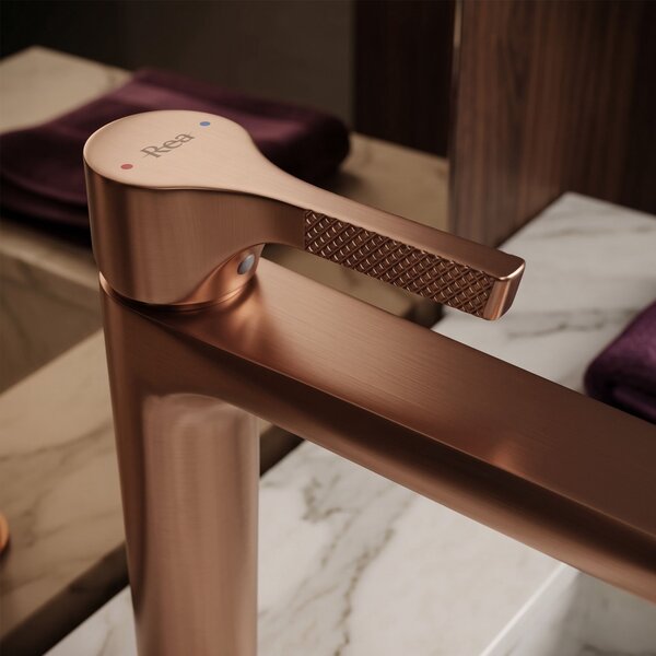 Mešalnik za umivalnik PREMIUM REA Maxim Brush Copper High
