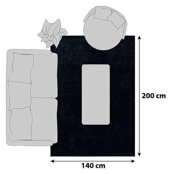 PREPROGA Z VISOKIM FLOROM ATA 7000 140/200 cm tkano antracit
