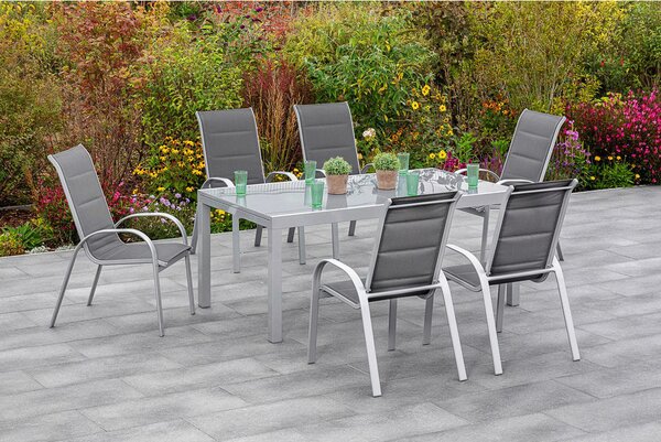 VRTNI SET aluminij antracit, srebrne barve