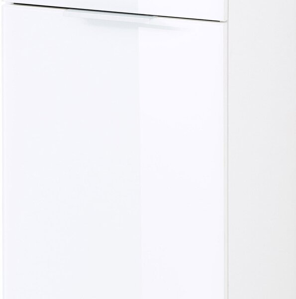Bela visoka kopalniška omarica v hrastovem dekorju 39x112 cm Pescara - Germania