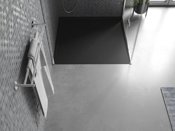 Mexen Amon kvadratna tuš kad SMC 100 x 100 cm, črna - 4F701010