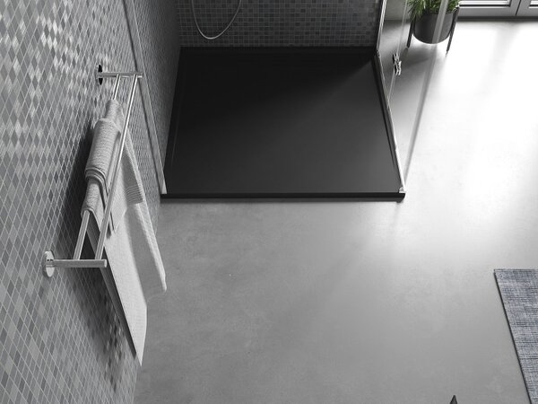 Mexen Amon kvadratna tuš kad SMC 100 x 100 cm, črna - 4F701010