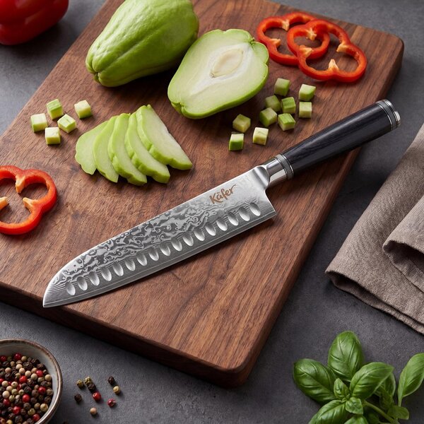 NOŽ SANTOKU 20.5 cm krom-vanadijevo jeklo