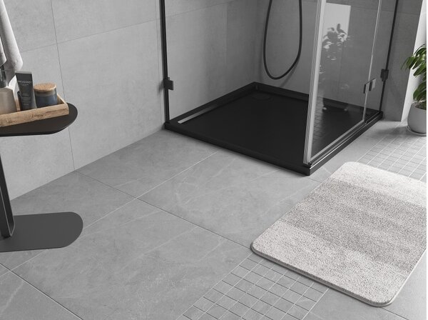 Mexen Flow kvadratna tuš kad slim 85 x 85 cm, črna mat - 46S708585