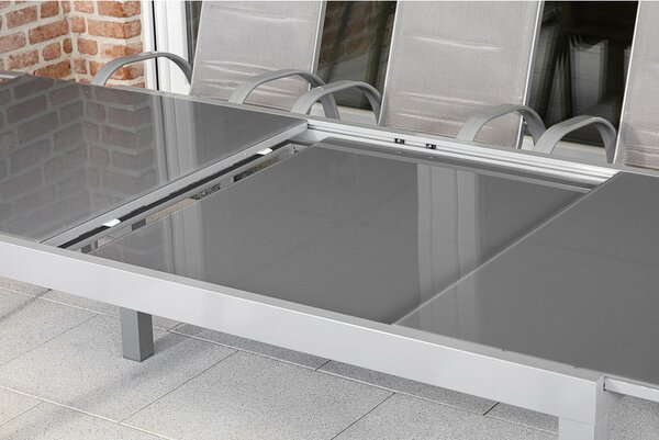VRTNI SET aluminij rjava, srebrne barve