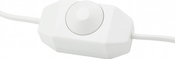Elobra LED namizna svetilka Feenwelt, bela/roza, višina 25 cm, zatemnjen, Bela, Otroška soba, Plastika