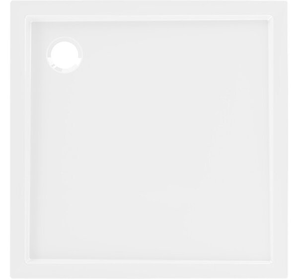 Mexen Flow kvadratni tuš kad slim 90 x 90 cm, beli sijaj - 46S109090