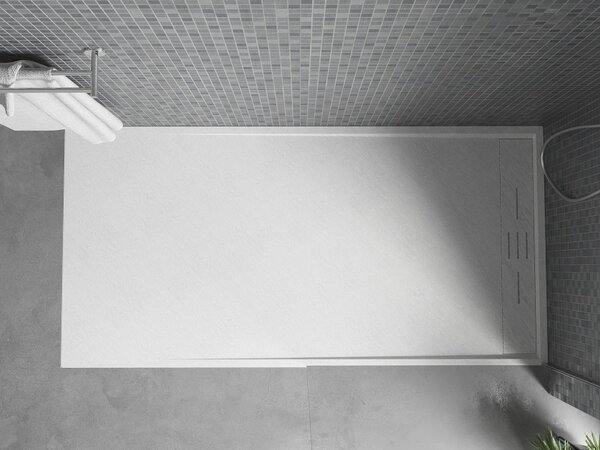 Mexen Amon pravokotni tuš kad SMC 140 x 70 cm, bela - 4F107014