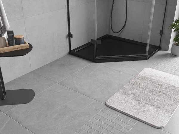 Mexen Flow pentagonalna kad za prhanje slim 80 x 80 cm, črna mat - 46P708080