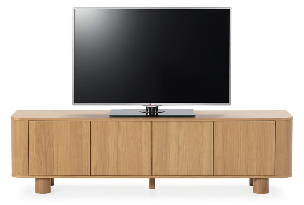 TV omarica v hrastovem dekorju v naravni barvi 180x50,5x40 cm Padoc – MOME