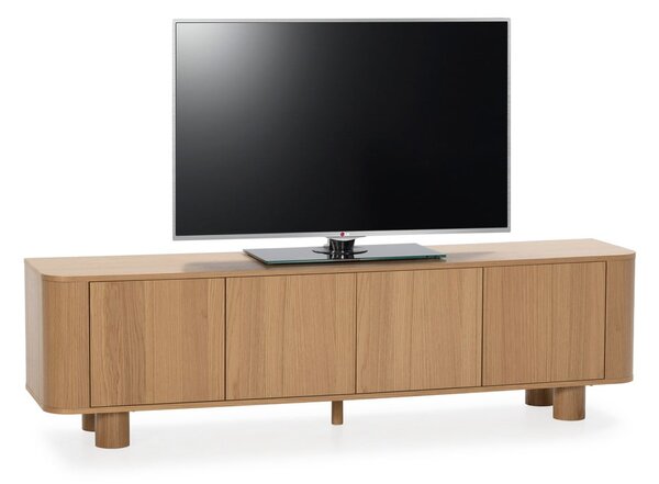 TV omarica v hrastovem dekorju v naravni barvi 180x50,5x40 cm Padoc – MOME