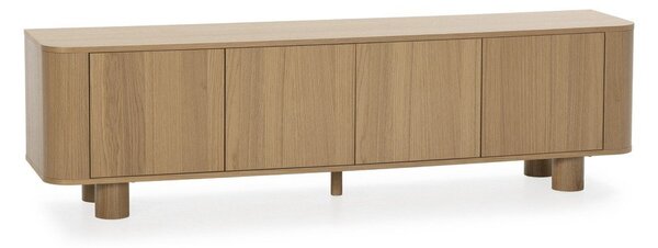 TV omarica v hrastovem dekorju v naravni barvi 180x50,5x40 cm Padoc – MOME