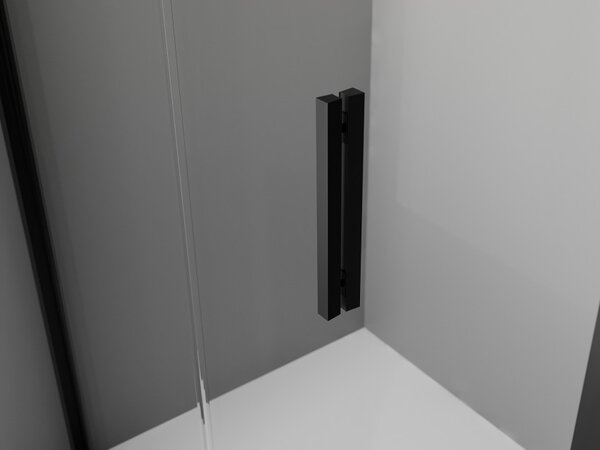 Mexen Exo petkotna tuš kabina 90 x 90 cm, prozorna, črna - 812-090-090-70-00