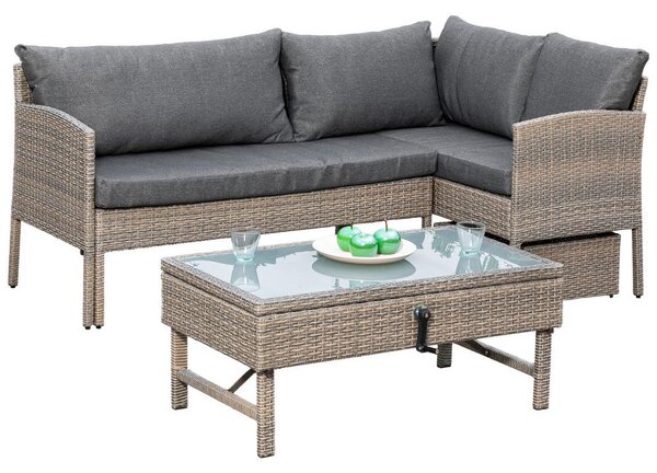 LOUNGE GARNITURA jeklo